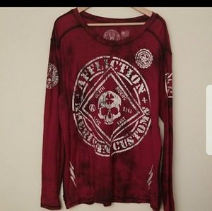Mens Xtra Large Affliction Long Sleeve Shirt